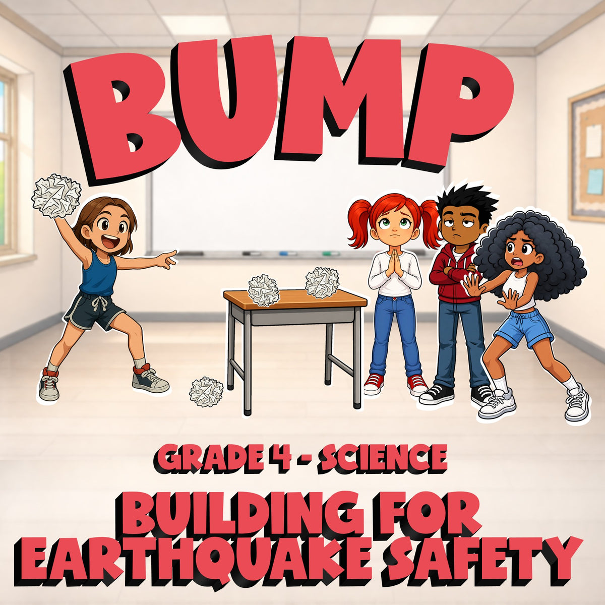 Building for Earthquake Safety BUMP Science Game - No Prep Grade 4 Review
