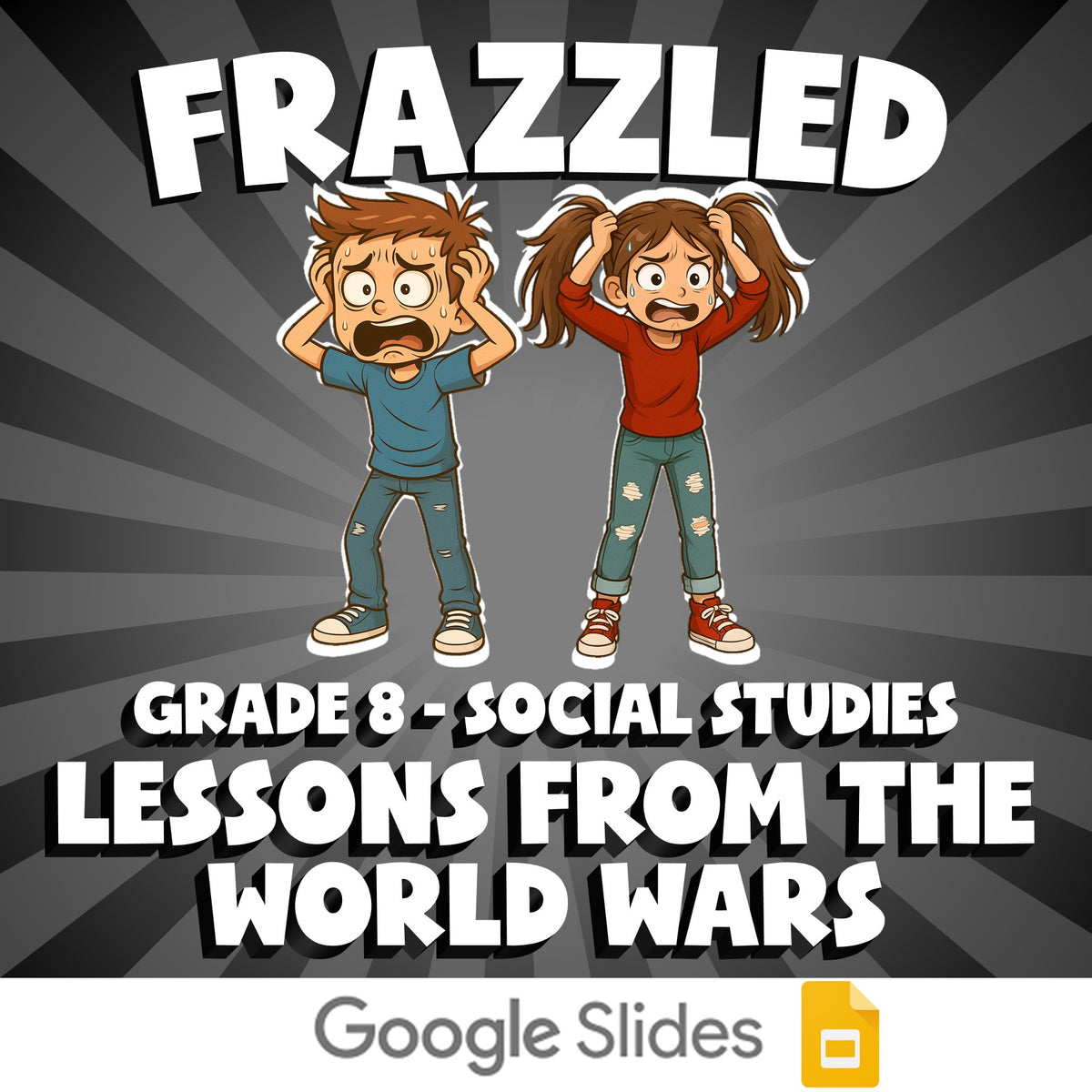 Lessons from the World Wars FRAZZLED Socials Game - No Prep Grade 8 Review