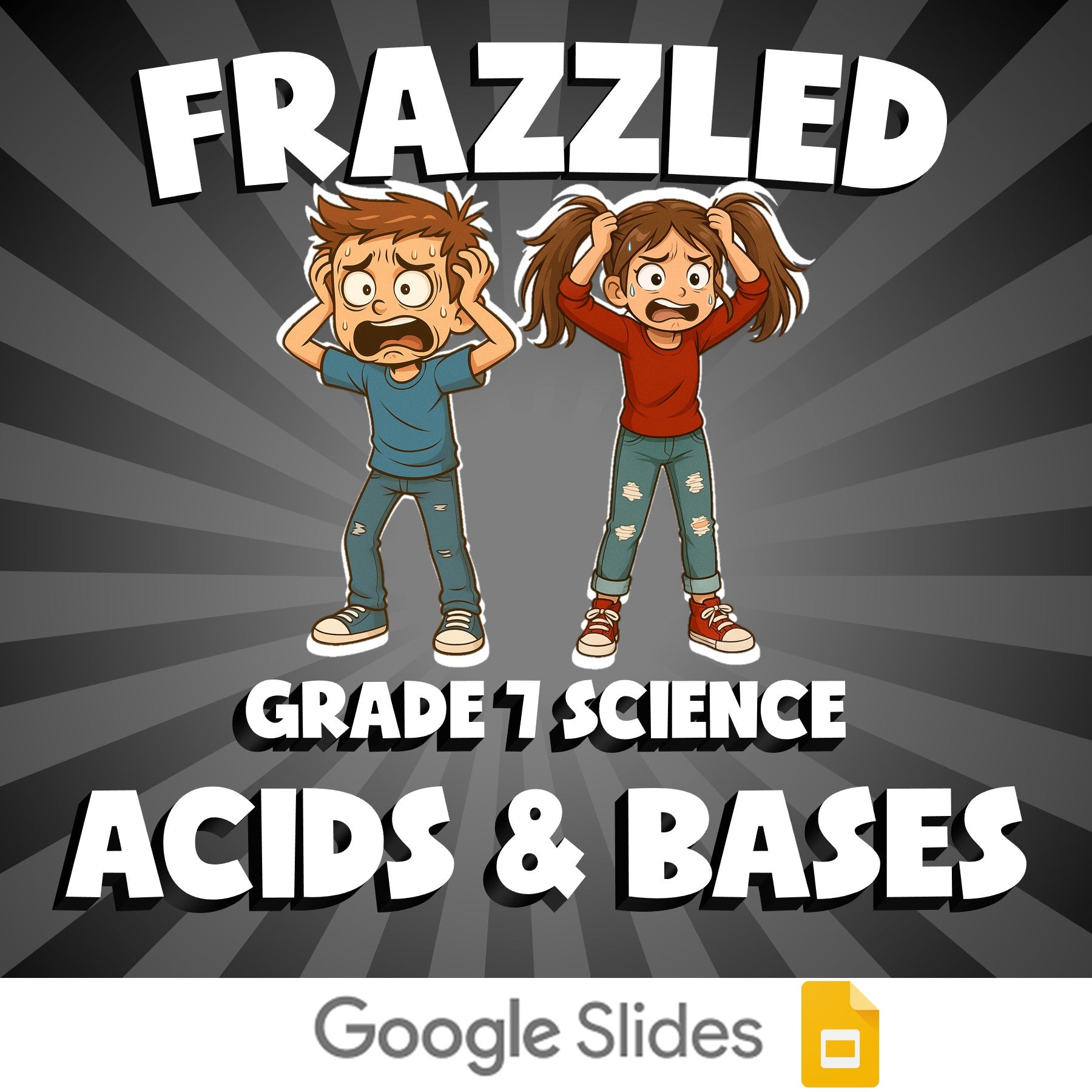 Acids & Bases FRAZZLED Science Game - No Prep Grade 7 Review Activity