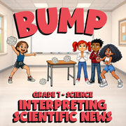Interpreting Scientific News BUMP Science Game - No Prep Grade 7 Review Activity