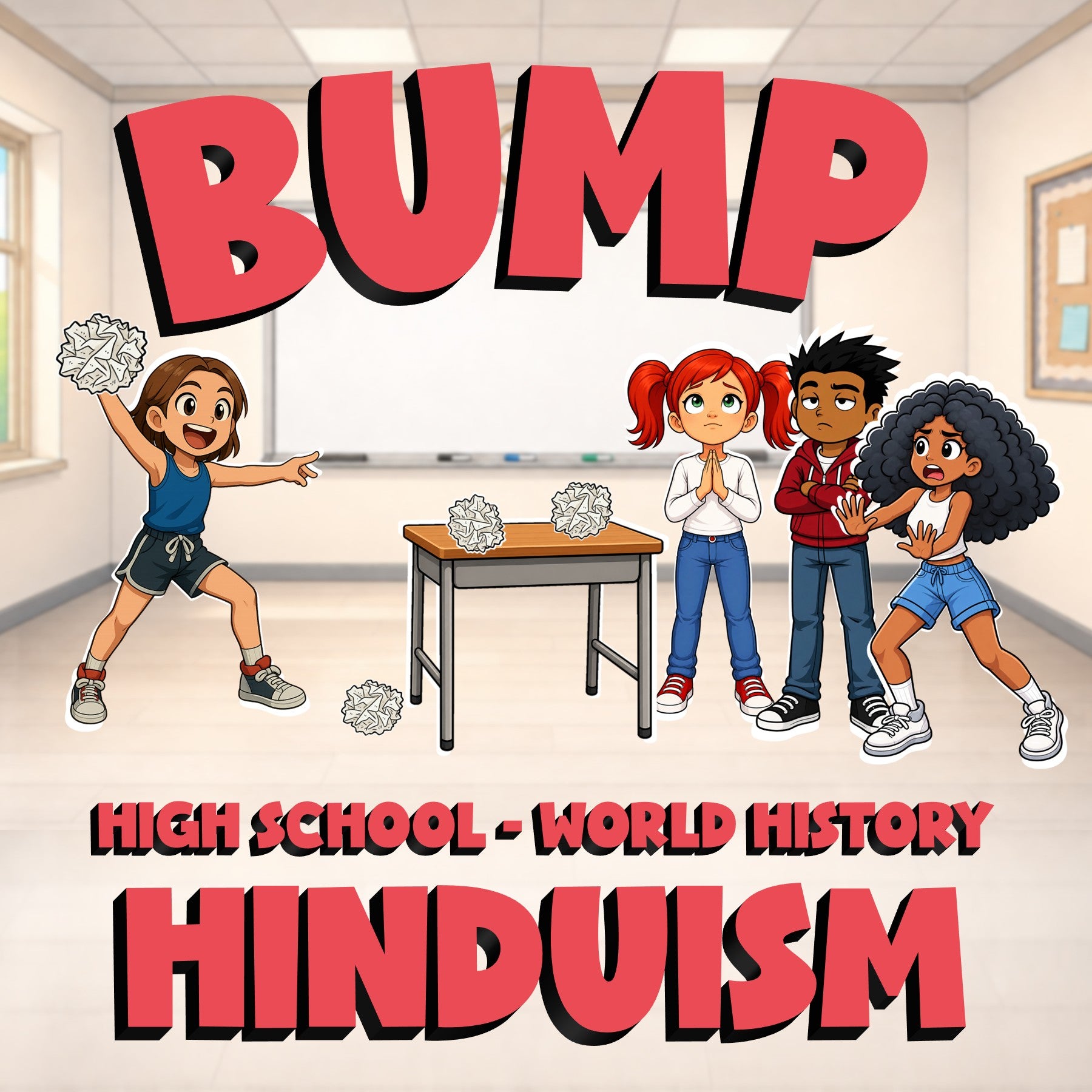 Hinduism BUMP Game - No Prep World History Review Activity