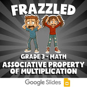 Associative Property of Multiplication FRAZZLED Math Game - No Prep Grade 3