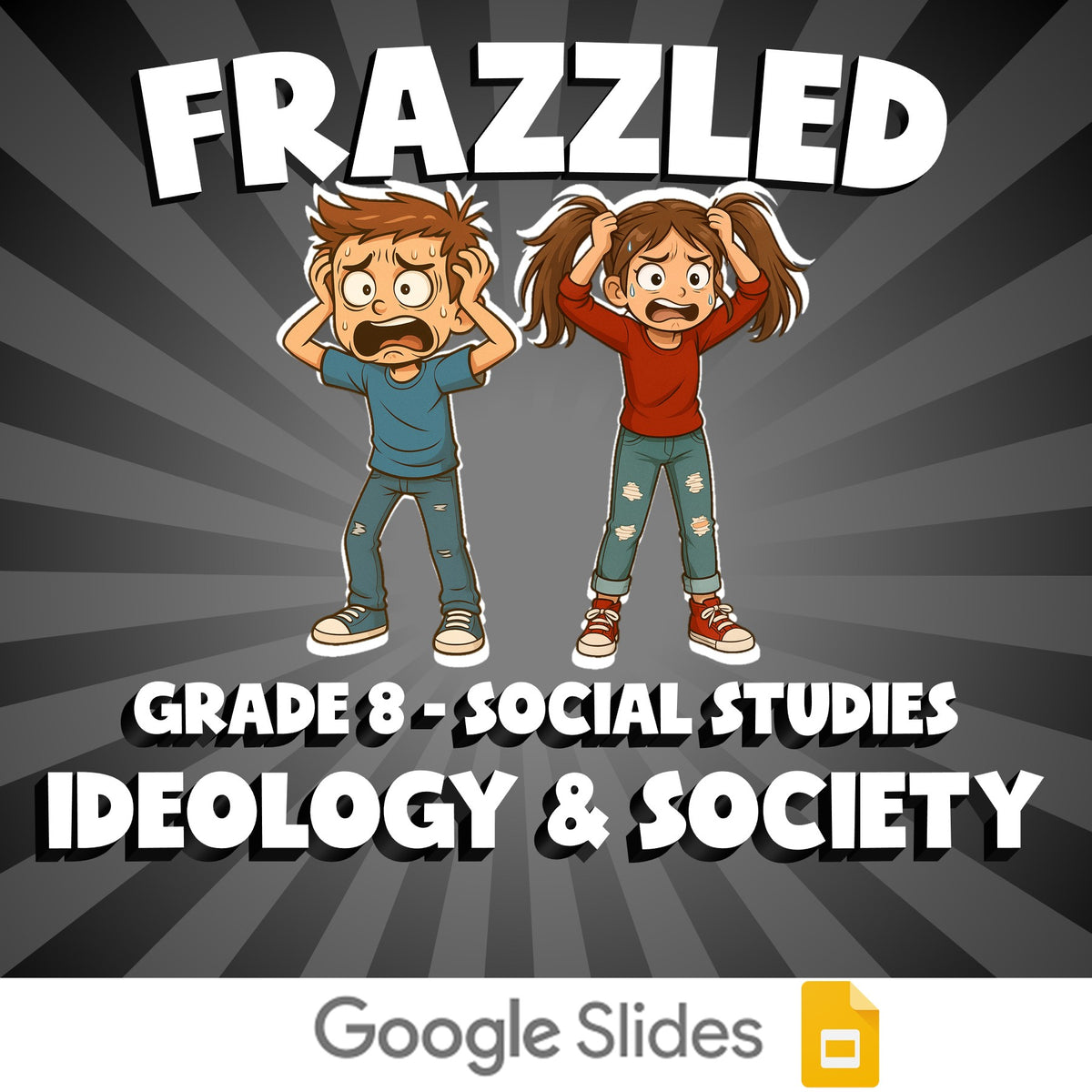 Ideology & Society FRAZZLED Socials Game - No Prep Grade 8 Review Activity