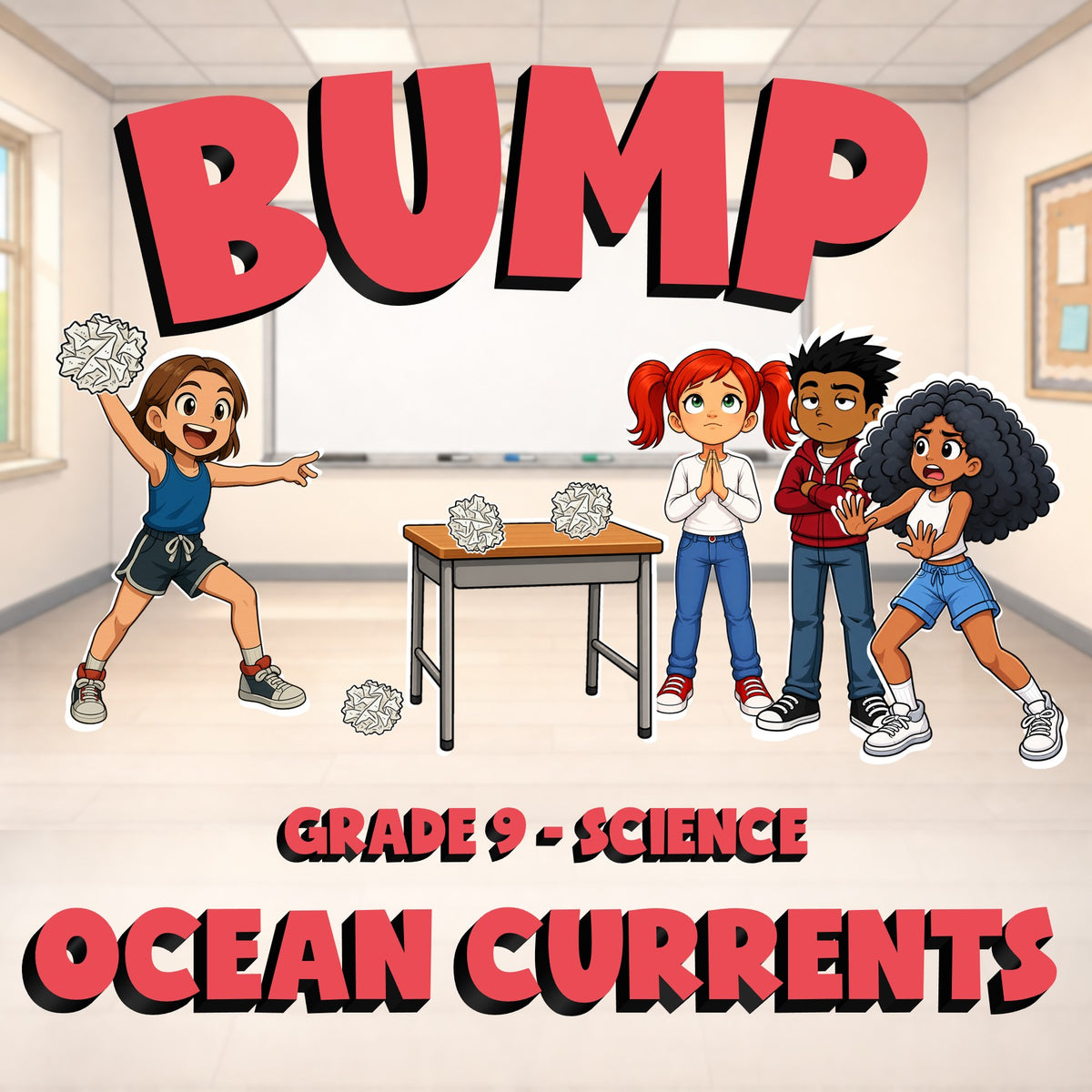 Ocean Currents BUMP Science Game - No Prep Grade 9 Review Activity