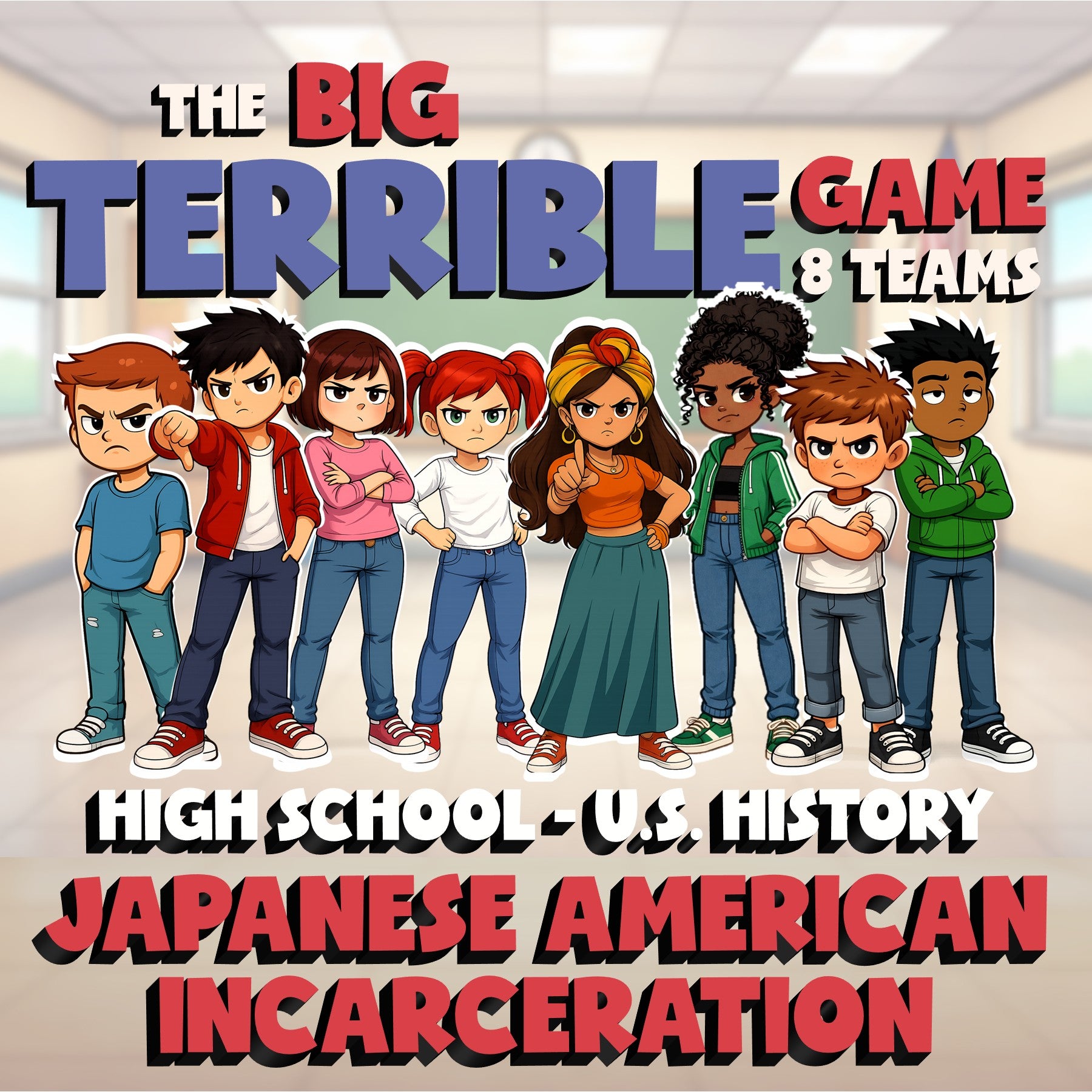 Japanese American Incarceration BIG TERRIBLE GAME - No Prep U.S. History Review