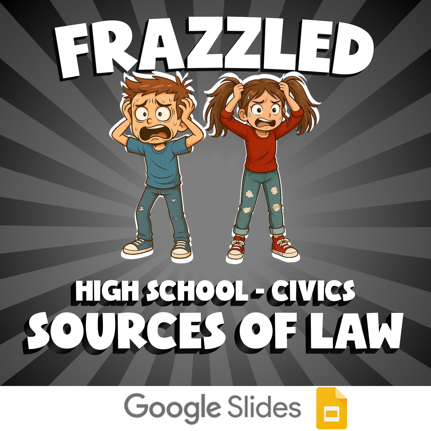 Sources of Law FRAZZLED Civics Game - No Prep Review Activity