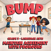 Maintain Agreement with Pronouns BUMP ELA Game - No Prep Grade 5 Review Activity