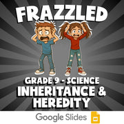 Inheritance & Heredity FRAZZLED Science Game - No Prep Grade 9 Review Activity