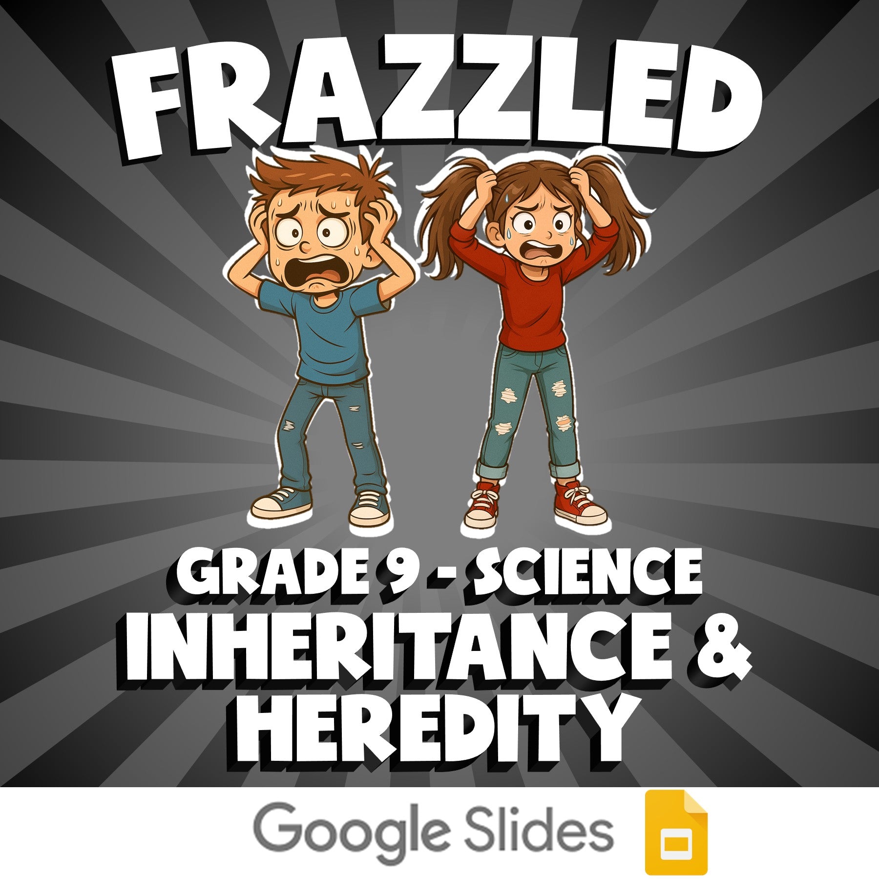 Inheritance & Heredity FRAZZLED Science Game - No Prep Grade 9 Review Activity