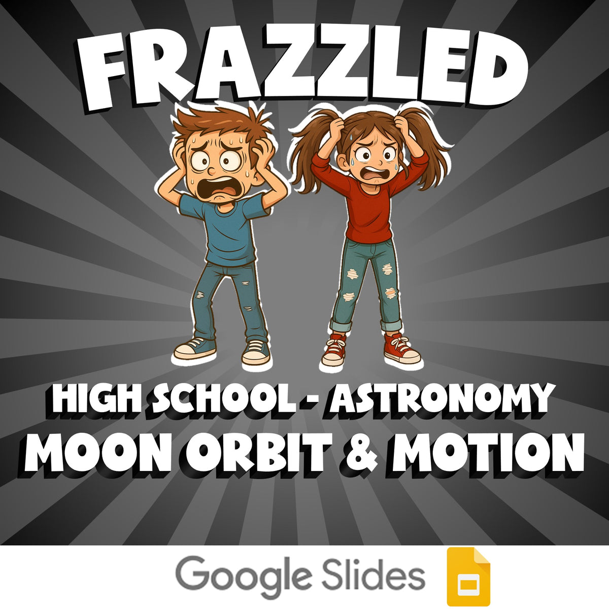 Moon Orbit & Motion FRAZZLED Science Game - No Prep Astronomy Review Activity