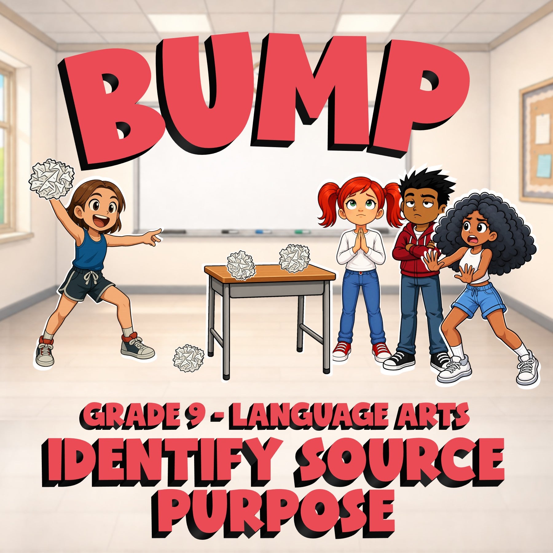 Identify Source Purpose BUMP ELA Game - No Prep Grade 9 Review Activity