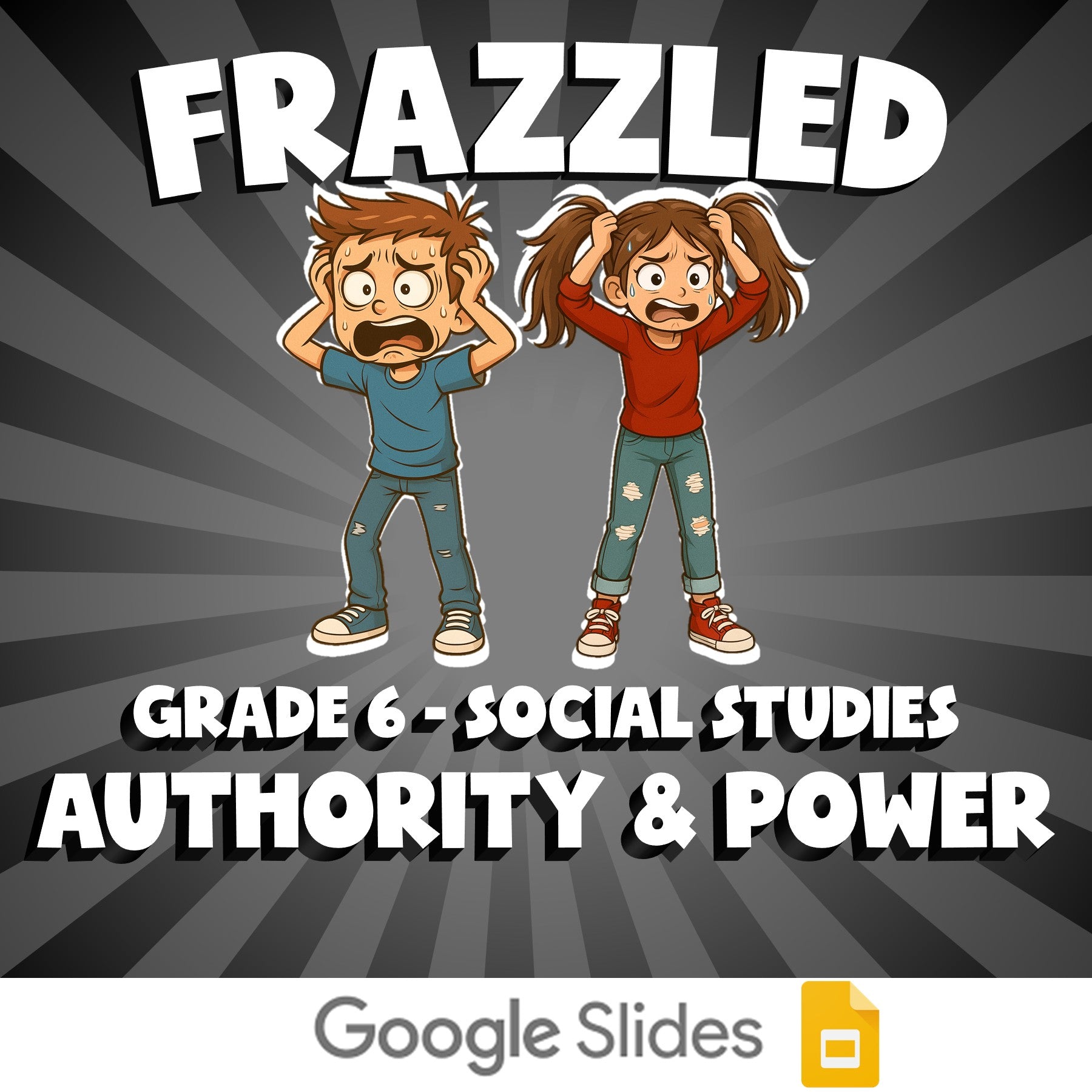 Authority & Power FRAZZLED Socials Game - No Prep Grade 6 Review Activity