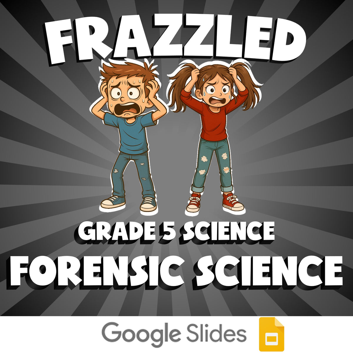 Forensic Science FRAZZLED Science Game - No Prep Grade 5 Review Activity