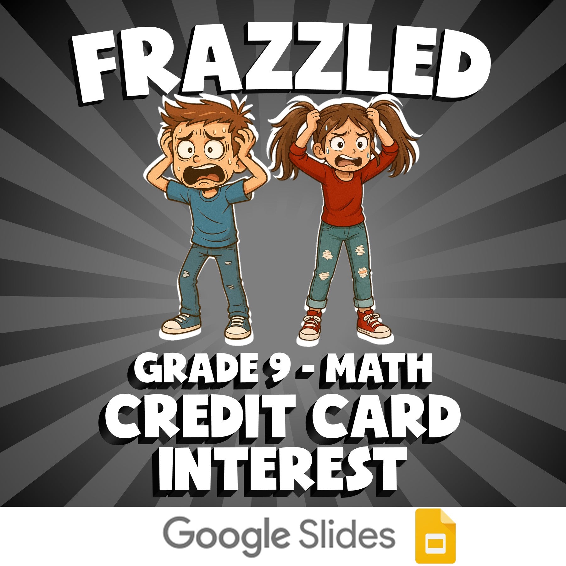 Credit Card Interest FRAZZLED Math Game - No Prep Grade 9 Review Activity