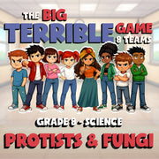 Protists & Fungi BIG TERRIBLE GAME - No Prep Grade 8 Science Review Activity