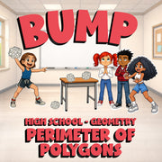Perimeter of Polygons BUMP Math Game - No Prep Geometry Review Activity