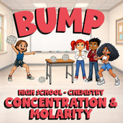 Concentration & Molarity BUMP Science Game - No Prep Chemistry Review Activity