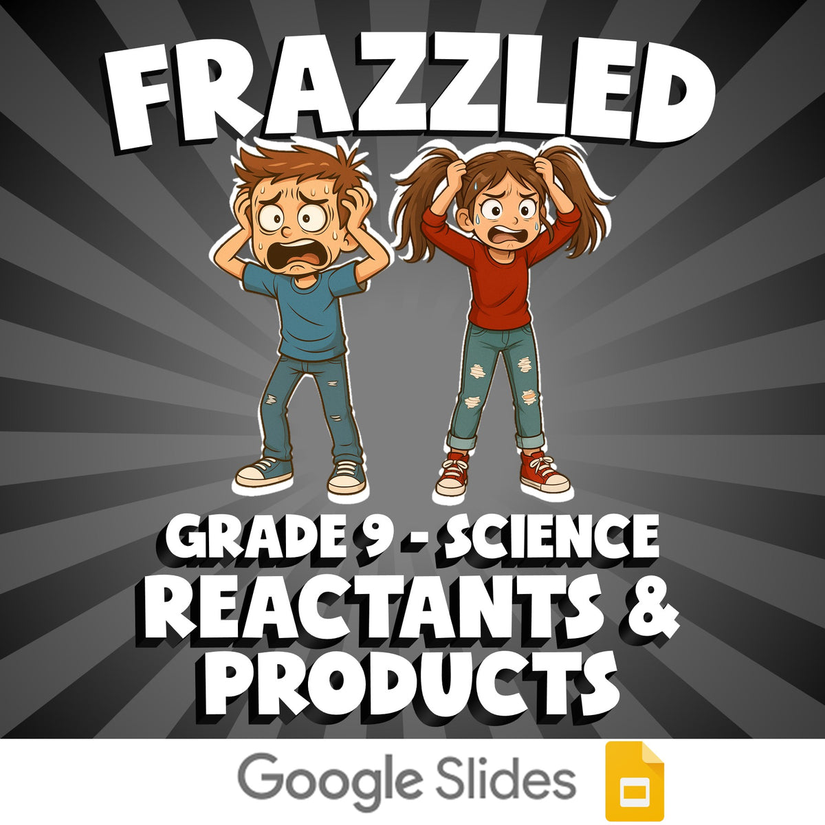 Reactants & Products FRAZZLED Science Game - No Prep Grade 9 Review Activity