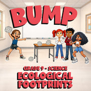 Ecological Footprints BUMP Science Game - No Prep Grade 9 Review Activity
