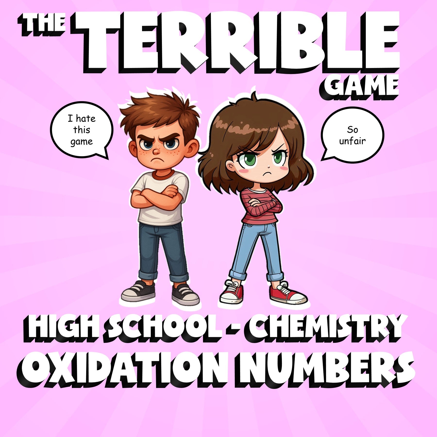 Oxidation Numbers THE TERRIBLE GAME - No Prep Chemistry Science Review Activity