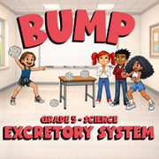 Excretory System BUMP Science Game - No Prep Grade 5 Review Activity