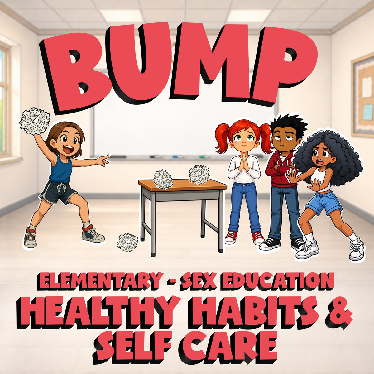 Healthy Habits & Self Care BUMP Game - No Prep Elementary Sex Education Review