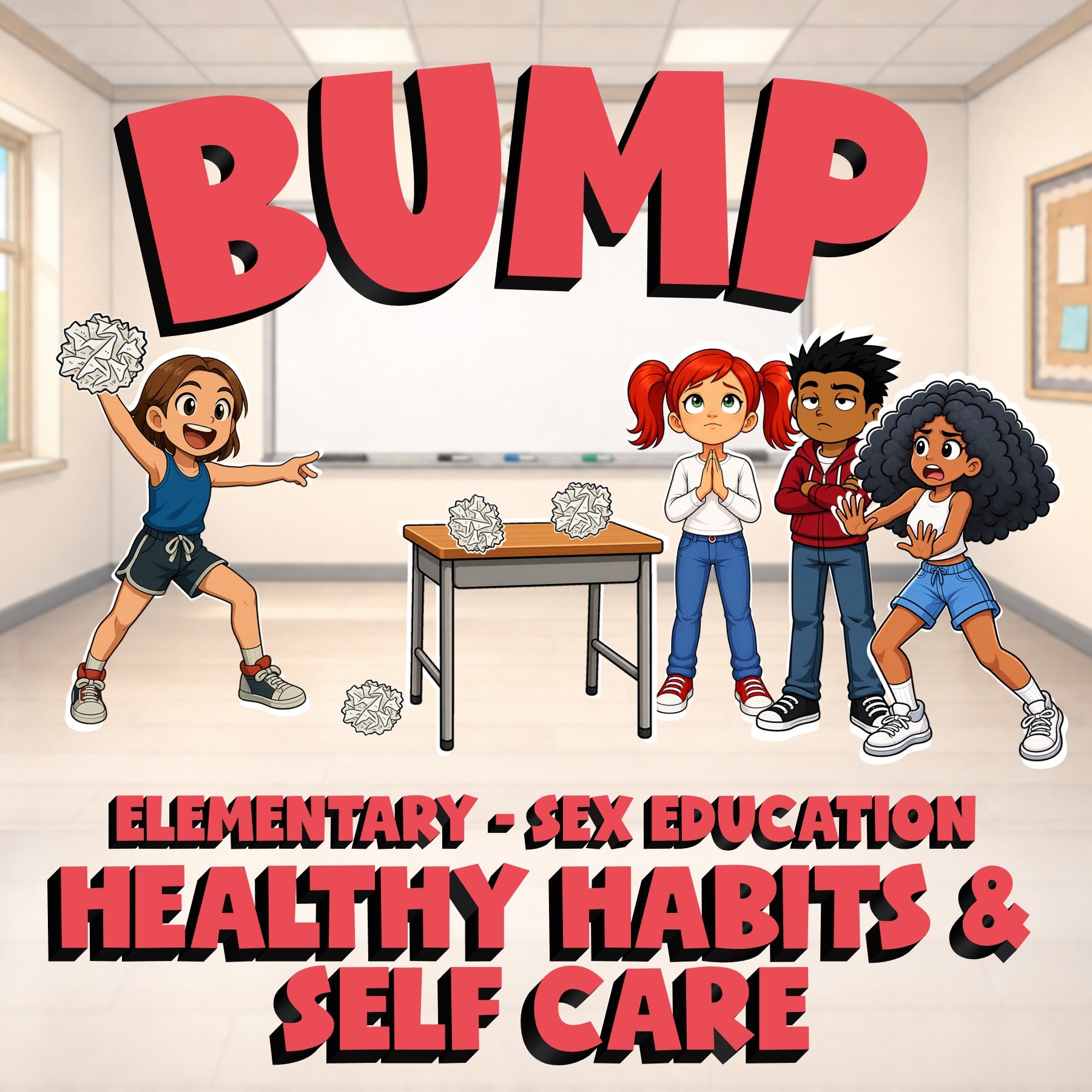 Healthy Habits & Self Care BUMP Game - No Prep Elementary Sex Education Review