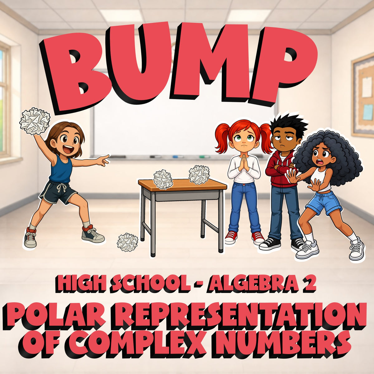 Polar Representation of Complex Numbers BUMP Math Game - No Prep Algebra 2
