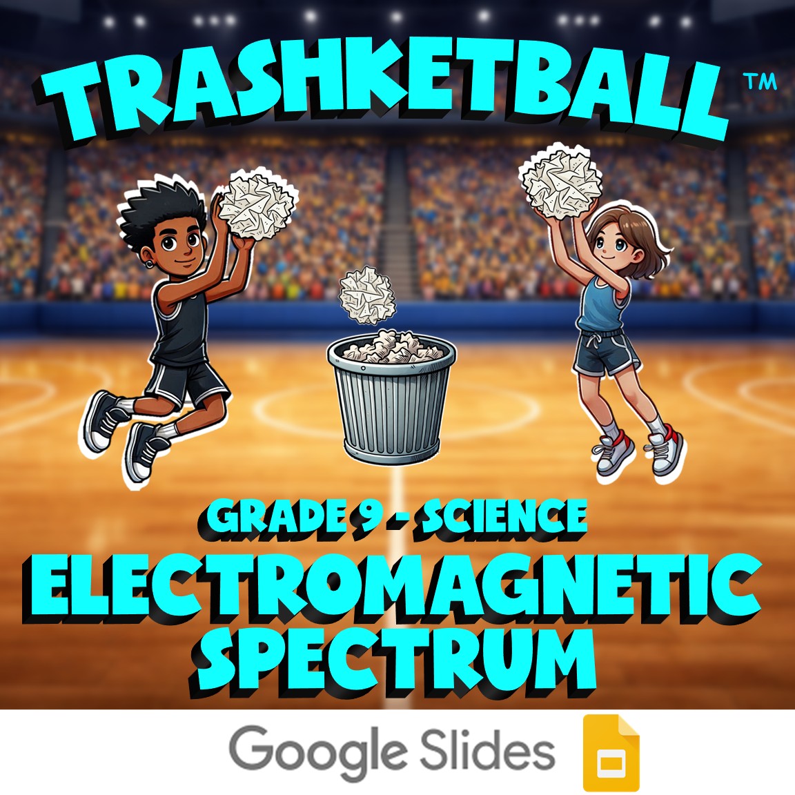 Electromagnetic Spectrum TRASHKETBALL Science Game - No Prep Grade 9 Review