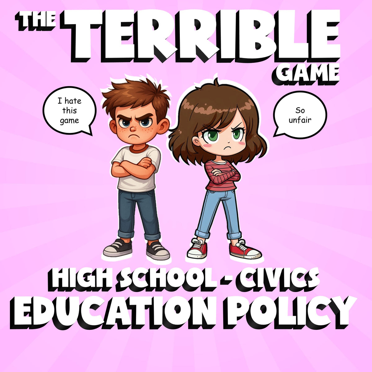 Education Policy THE TERRIBLE GAME - No Prep Civics Review Activity