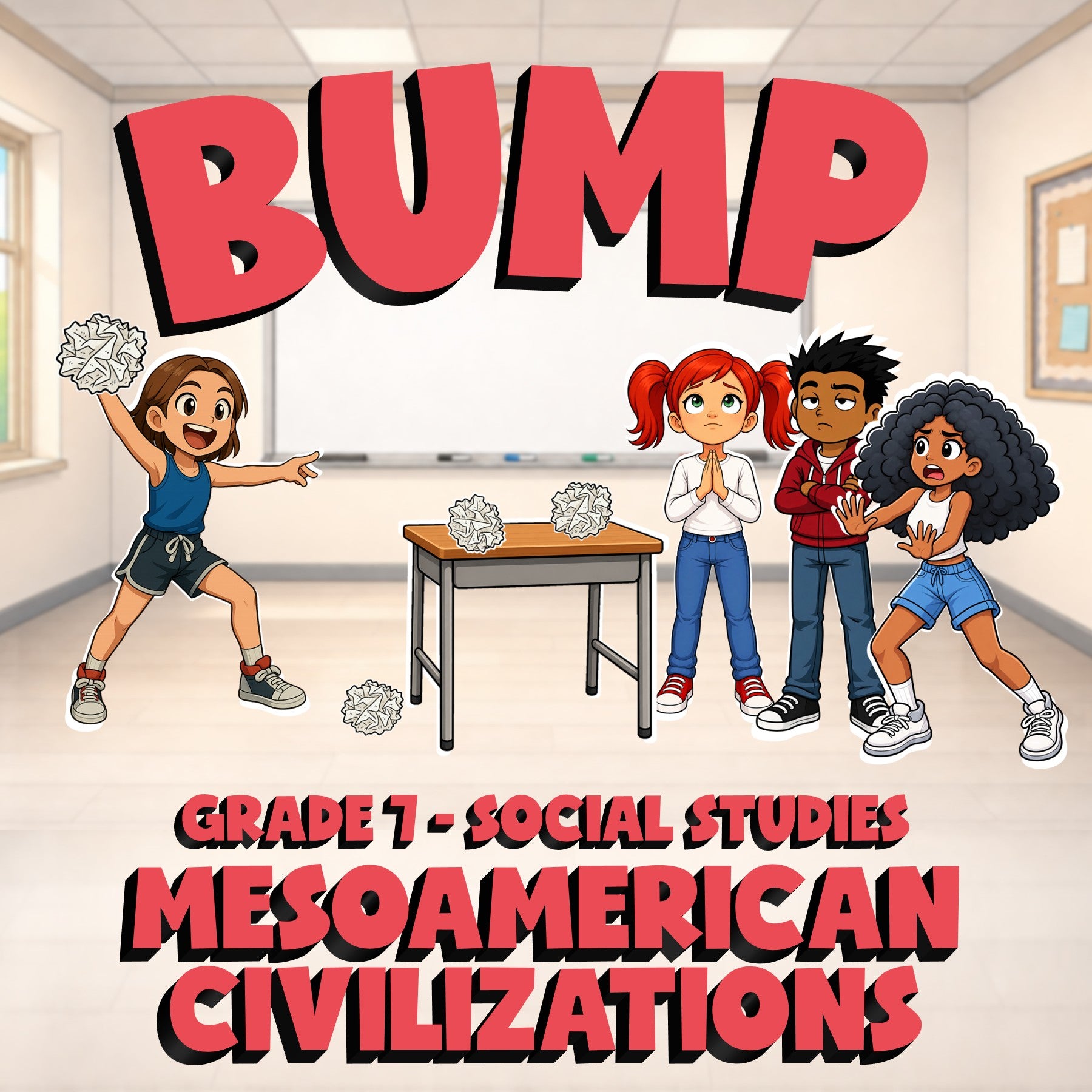 Mesoamerican Civilizations BUMP Socials Game - No Prep Grade 7 Review Activity