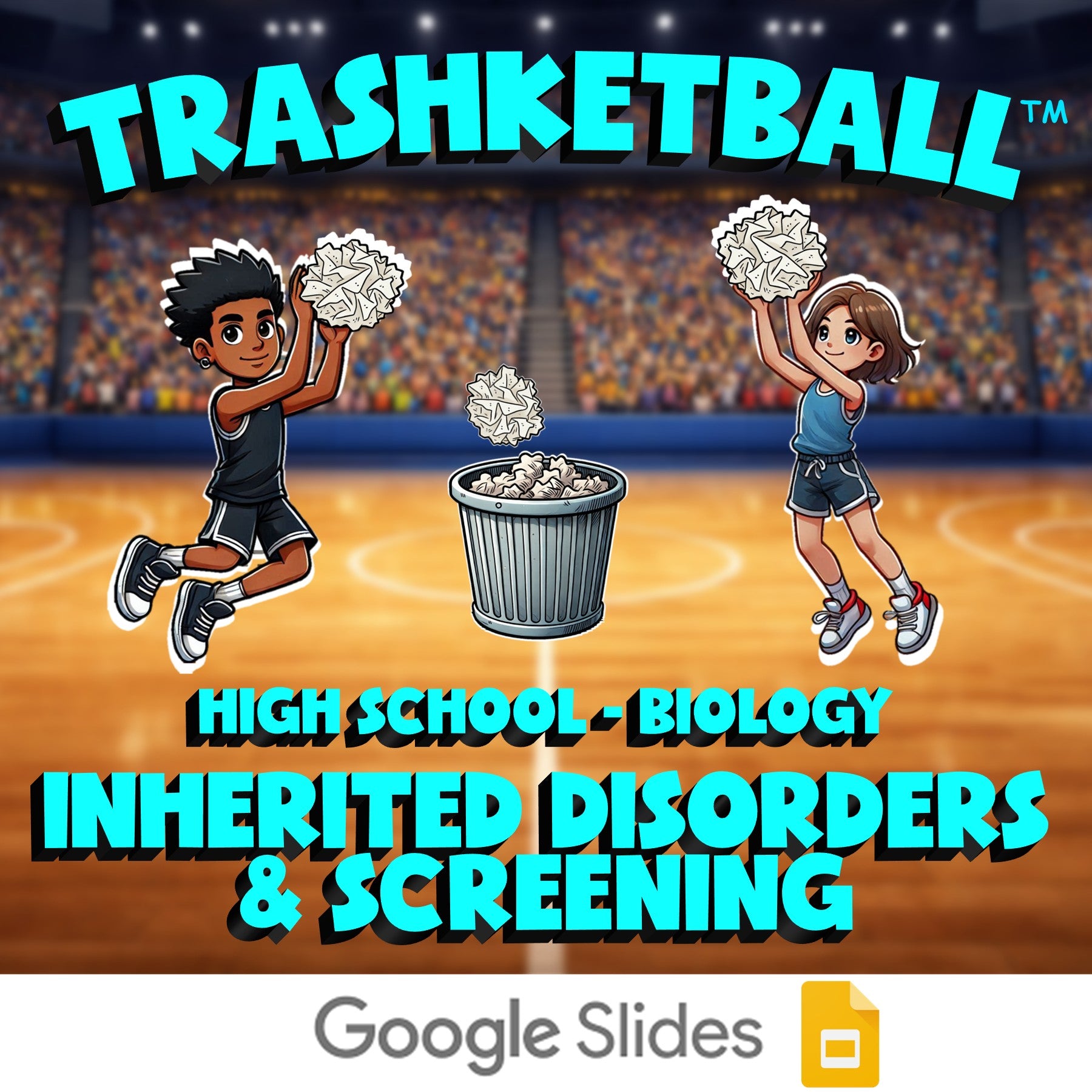 Inherited Disorders & Screening TRASHKETBALL Science Game - No Prep Biology