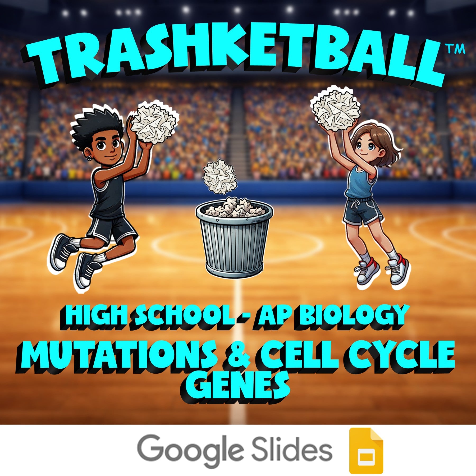 Mutations & Cell Cycle Genes TRASHKETBALL Science Game - No Prep AP Biology