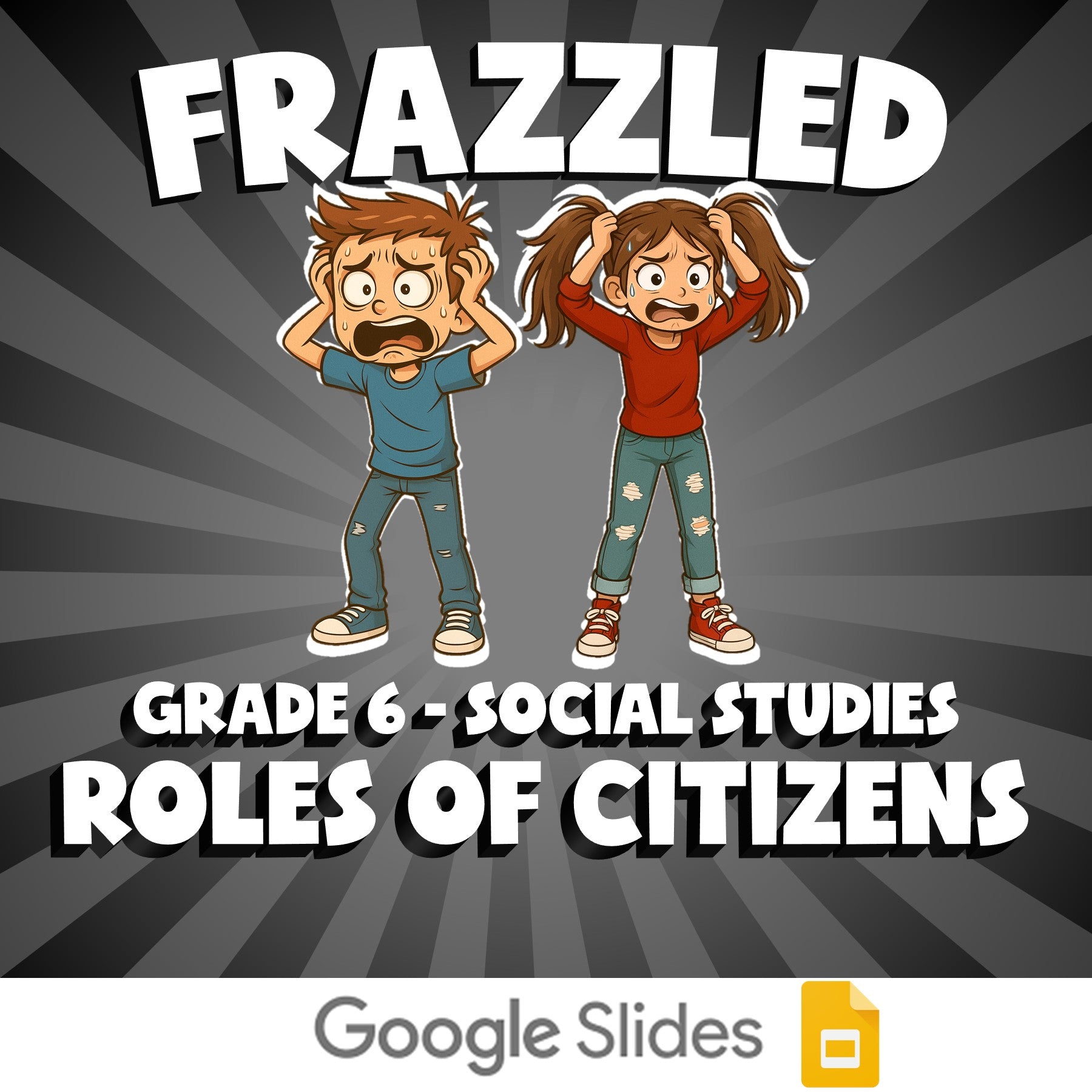 Roles of Citizens FRAZZLED Socials Game - No Prep Grade 6 Review Activity