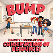 Conservation of Resources BUMP Socials Game - No Prep Grade 4 Review Activity