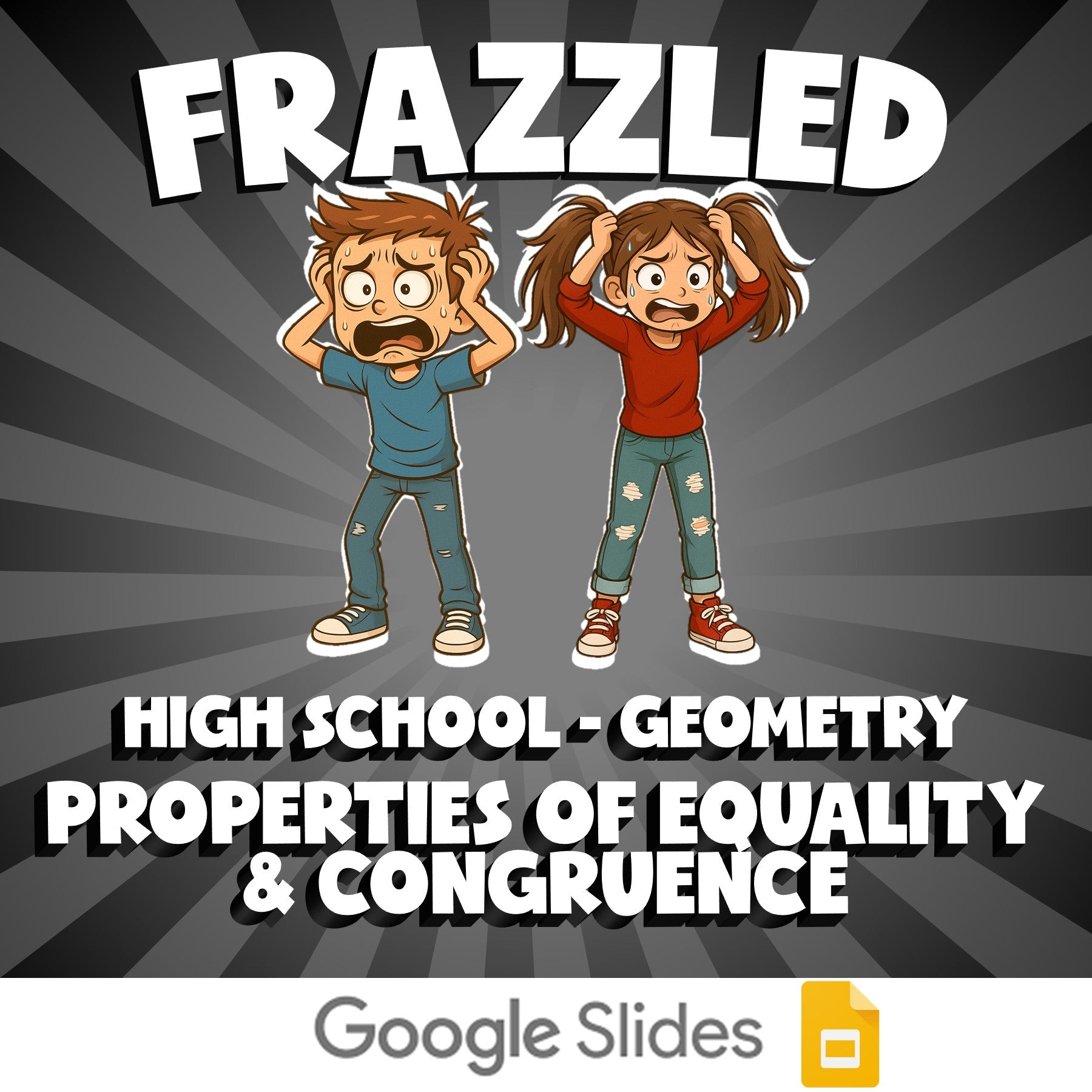 Properties of Equality & Congruence FRAZZLED Math Game - No Prep Geometry Review