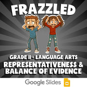 Representativeness & Balance of Evidence FRAZZLED ELA Game - No Prep Grade 11