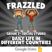 Daily Life in Different Countries FRAZZLED Socials Game - No Prep Grade 3 Review
