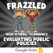 Evaluating Public Policies FRAZZLED Economics Game - No Prep Review Activity