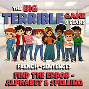 Find the Error - Alphabet & Spelling BIG TERRIBLE GAME - No Prep French Exercise