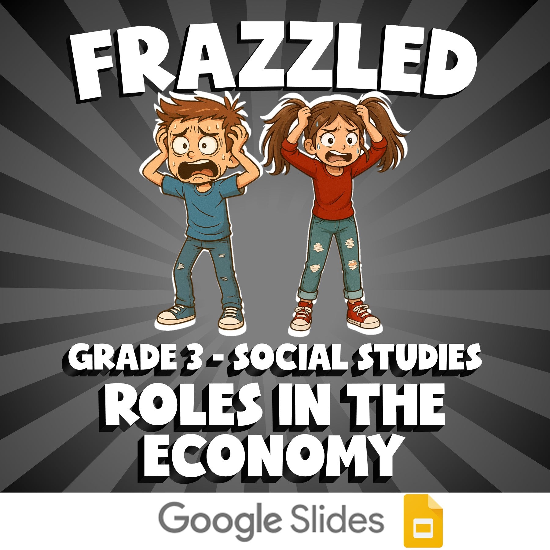 Roles in the Economy FRAZZLED Socials Game - No Prep Grade 3 Review Activity