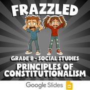 Principles of Constitutionalism FRAZZLED Socials Game - No Prep Grade 8 Review