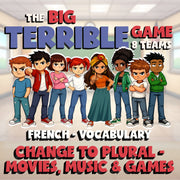 Change to Plural - Movies, Music & Games BIG TERRIBLE GAME - French Exercise