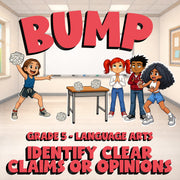 Identify Clear Claims or Opinions BUMP ELA Game - No Prep Grade 5 Review