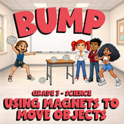 Using Magnets to Move Objects BUMP Science Game - No Prep Grade 3 Review