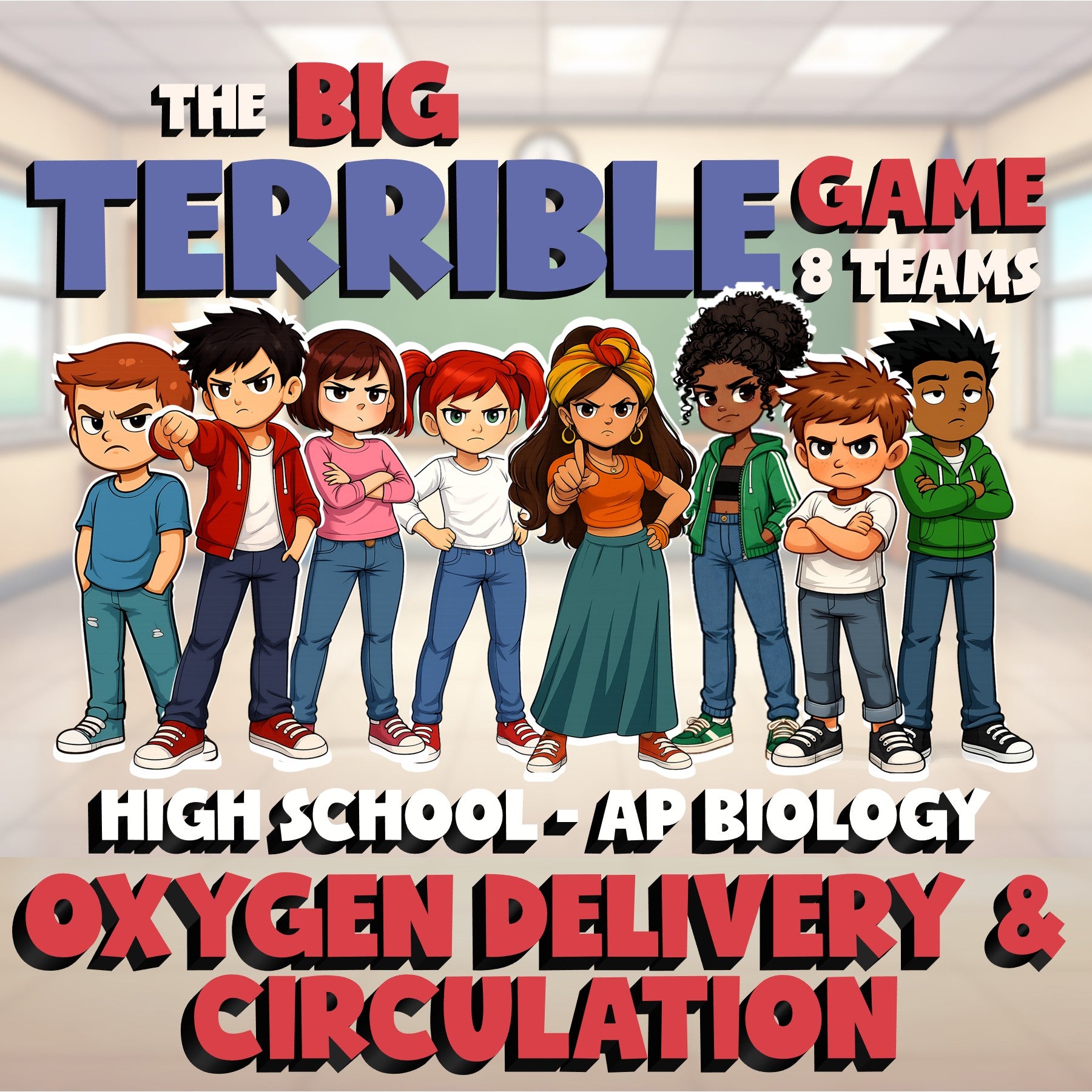 Oxygen Delivery & Circulation BIG TERRIBLE GAME - AP Biology Science Review