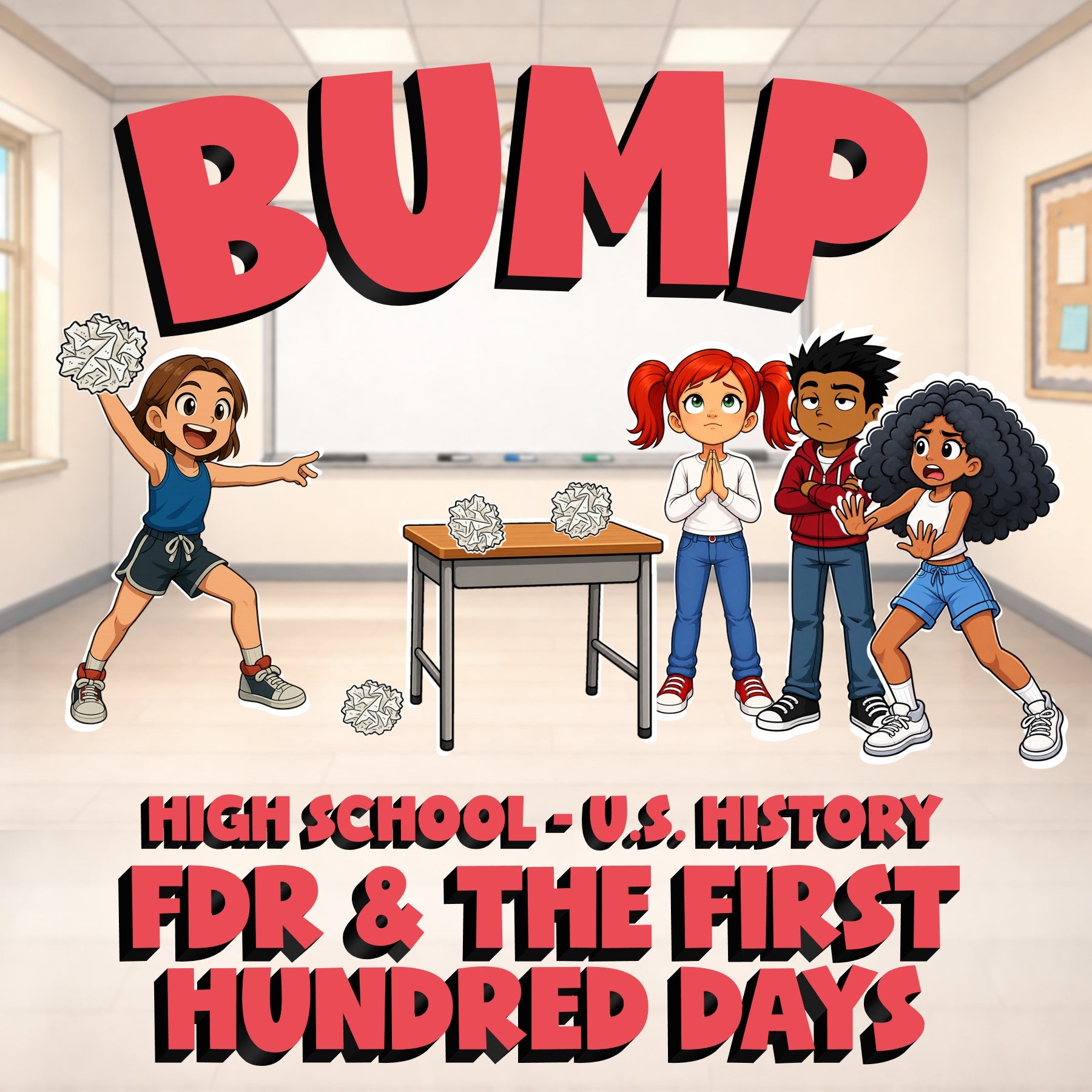 FDR & the First Hundred Days BUMP U.S. History Game - No Prep Review Activity