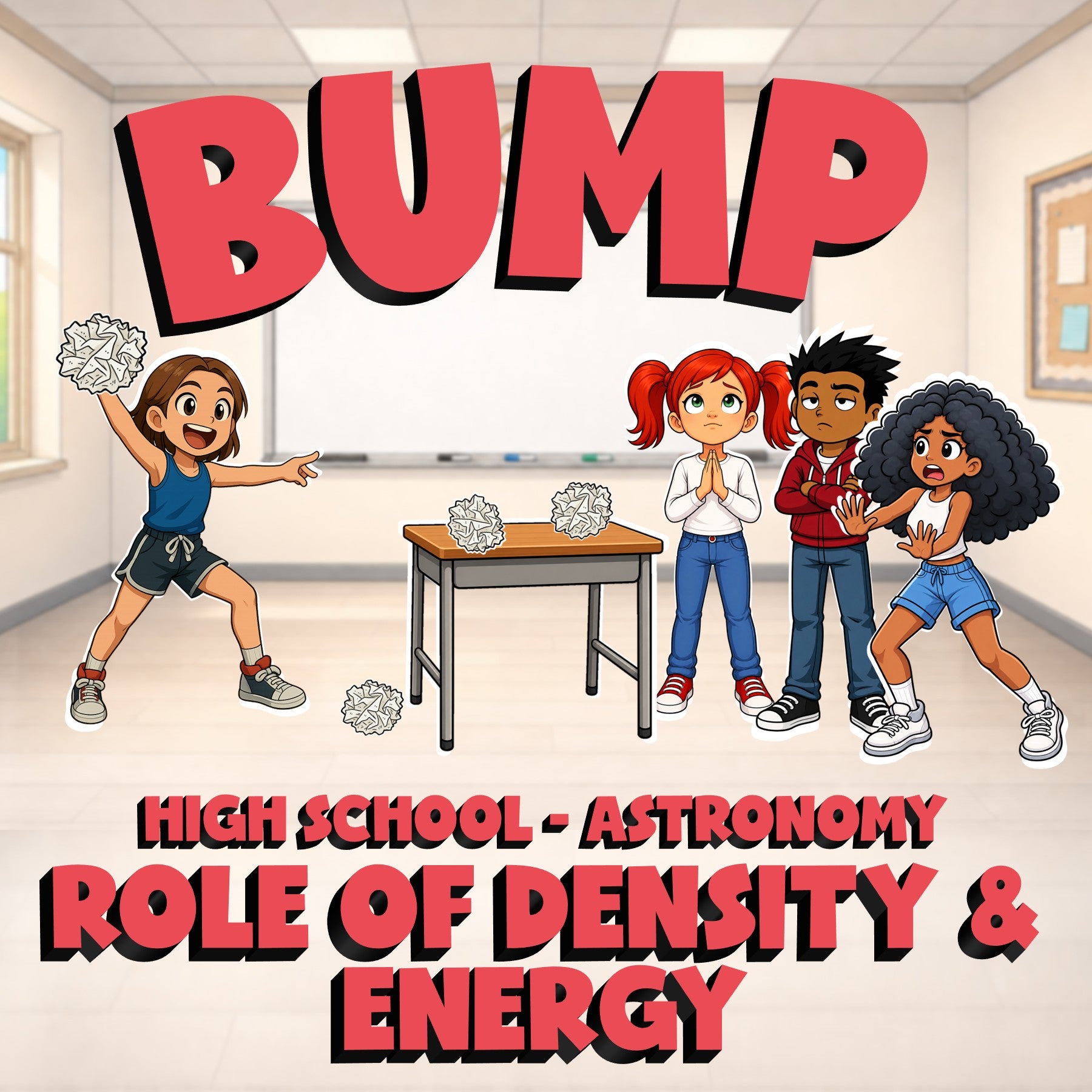 Role of Density & Energy BUMP Science Game - No Prep Astronomy Review Activity