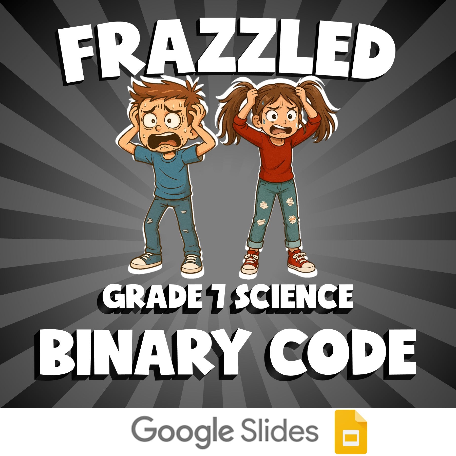 Binary Code FRAZZLED Science Game - No Prep Grade 7 Review Activity