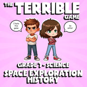 Space Exploration History THE TERRIBLE GAME - No Prep Grade 7 Science Review